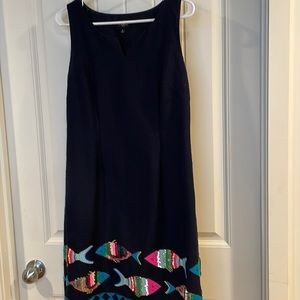 Talbots 6P navy dress
